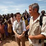george clooney visits sudan