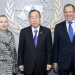 Secretary-General Ban Ki-moon meets with the Middle East Quartet.