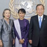 Secretary-General with Daw Aung San Duu Kyi, Chairperson and General Secretary of the National League for Democracy, Myanmar