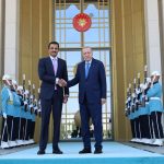 Cumhurbaşkanı Erdoğan, Katar Emiri Şeyh Temim bin Hamed Al Sani ile görüştü