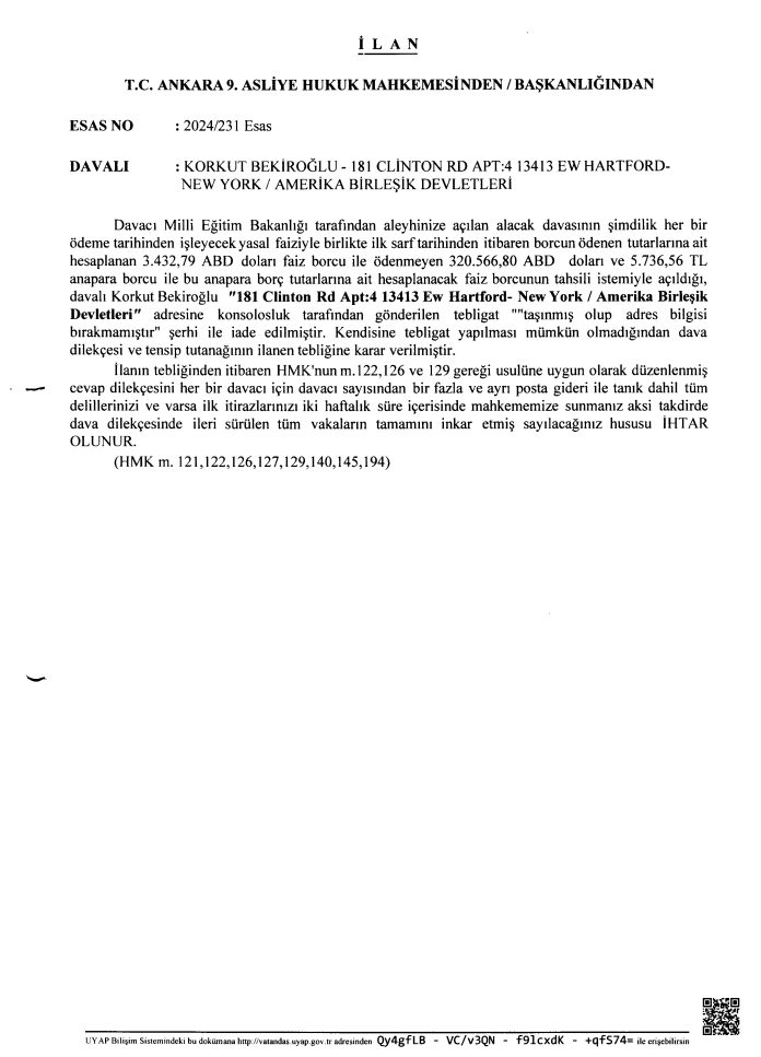 Korkut Bekiroğlu 2024-231