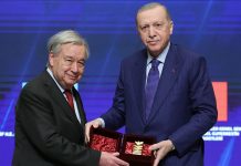 UN Chief Receives Ataturk International Peace Award On Visit To Türkiye
